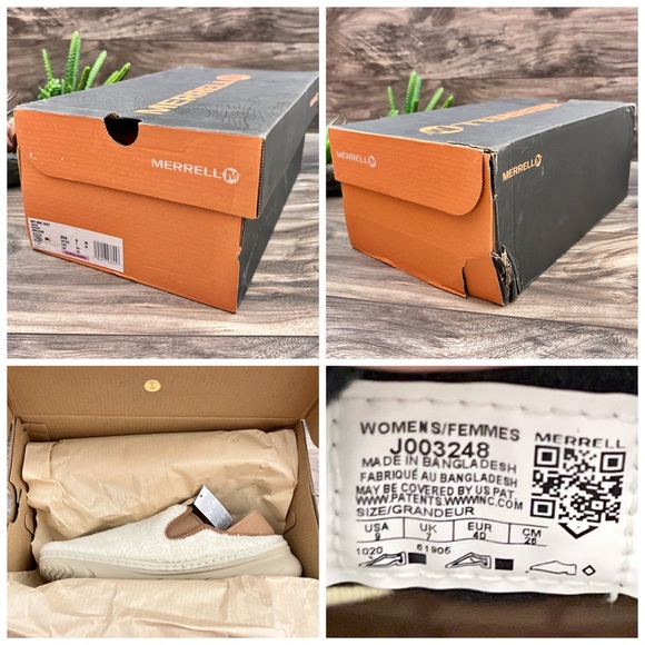 NIB Merrell Hut Moc Cozy Slip On Shoes Smore - Picture 12 of 12